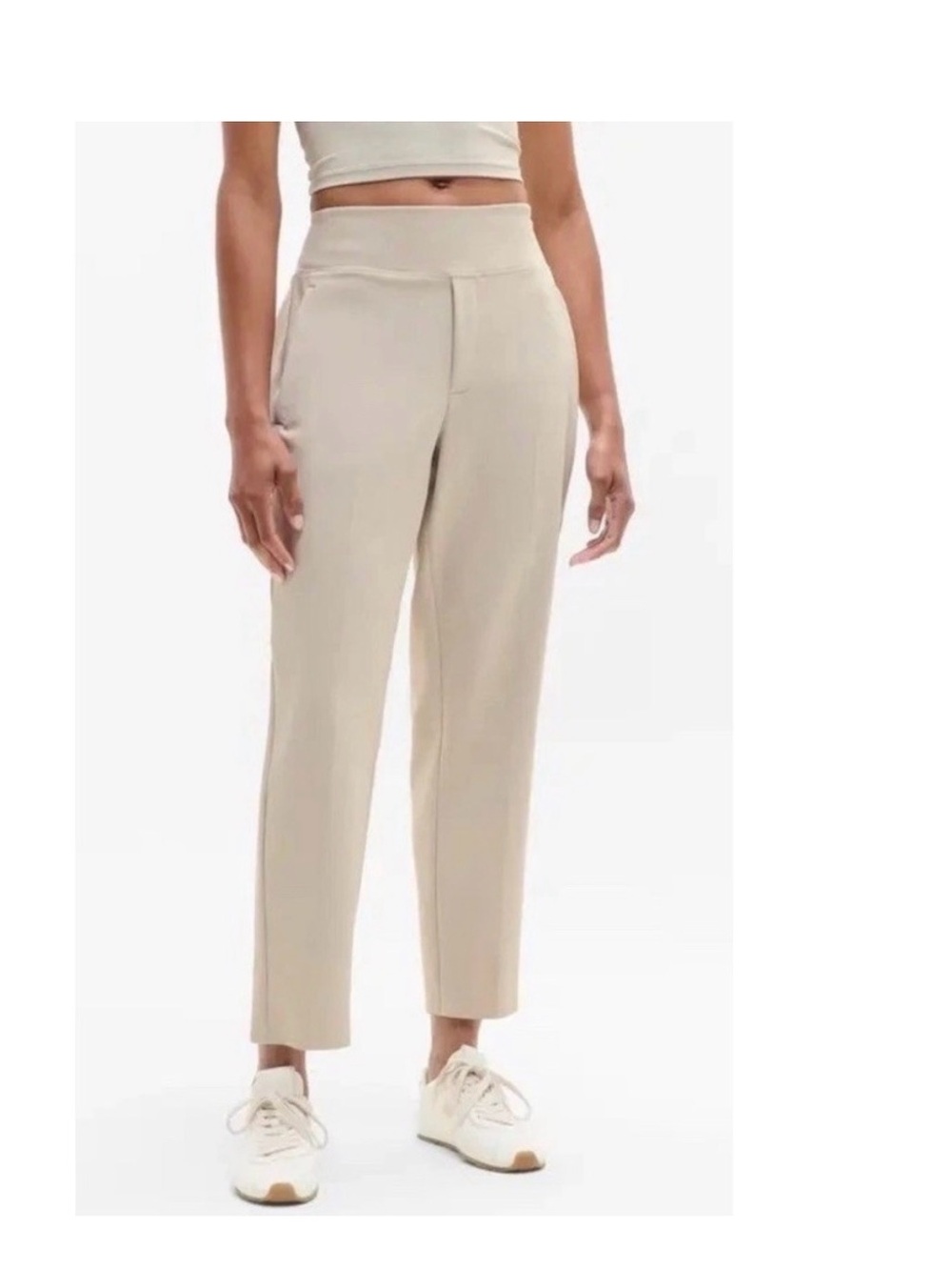 Athlete Endless High Rise Pant in Albalone Beige - Size Small Tall